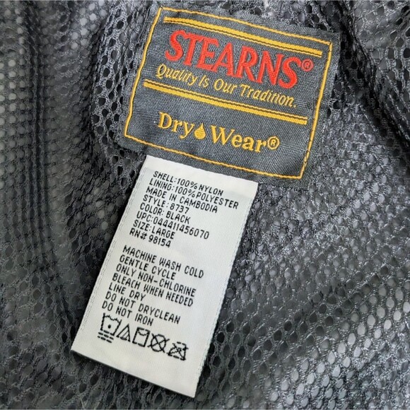 Black Stearns Dry Wear Pants Men's Gem - Picture 9 of 10